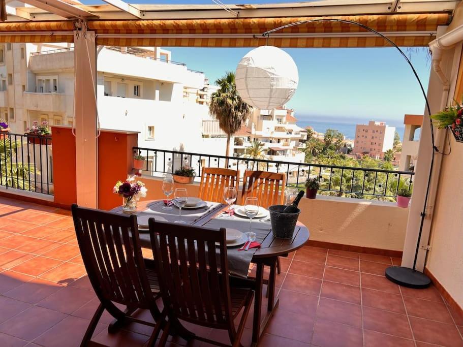 Benalmadena Costa Malaga Apartamento Muy Acogedor Con Vistas Al Mar Terraza Gigante Para Verano E Invierno Parking Eksteriør bilde